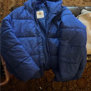 GAP Kids Vibrant Blue Puffer Coat